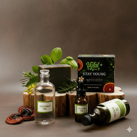 'Stay Young' Natural Herbal Soap – Olive,Coconut,Castor Oil Ganoderma & Moringa|G CITY HEALTH - GCITY HEALTH